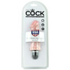 King Cock 5" Vibrating Stiffy in Vanilla at Bed Time Toys