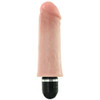 King Cock 5" Vibrating Stiffy in Vanilla at Bed Time Toys