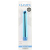 Classix 7" Slimline Rocket Vibrator in Metallic Blue at Bed Time Toys