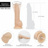 Naked Addiction - 8" Rotating & Vibrating Dildo