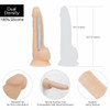 Naked Addiction - 8" Silicone Dual Density Dildo at Bed Time Toys