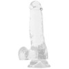 King Cock 6" Clear Cock with Balls at Bed Time Toys