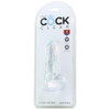 King Cock 4" Clear Cock with Balls at Bed Time Toys