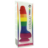 Colours Pride Edition 6" Silicone Dildo in Rainbow at Bed Time Toys