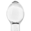 Crystal Premium Glass Large Butt Plug in Clear at Bed Time Toys