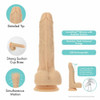 Pure Love Crazy Guy Amazing Thrusting, Rotating & Vibrating Dildo with Remote at Bed Time Toys