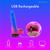 Pure Love Cosmic Vibrating & Rotating Silicone Vibrator with Remote at Bed Time Toys