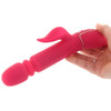 Shameless Slim Charmer Thrusting Rabbit Vibrator in Pink at Bed Time Toys