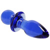Chrystalino Rocker Glass Butt Plug in Blue at Bed Time Toys