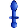 Chrystalino Rocker Glass Butt Plug in Blue at Bed Time Toys