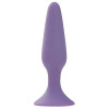 Pure Love Silicone Anal Plug in 4.5” in Purple at Bed Time Toys