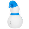 Snowy Kiss Clitoral Stimulator Snowman in Blue and White at Bed Time Toys