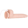 Naked Addiction - 8.5” Thruster Vibrator in Flesh at Bed Time Toys