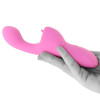 Rechargeable Butterfly Kiss Flicker Vibrator in Pink at Bed Time Toys