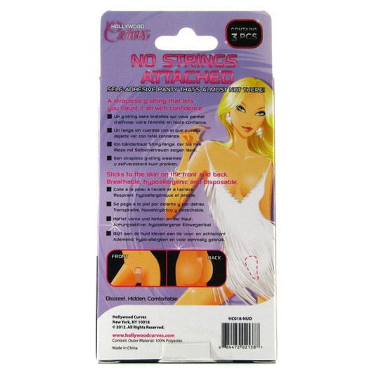 No Strings Attached Nude G-String 3 Pack in OS at Bed Time Toys