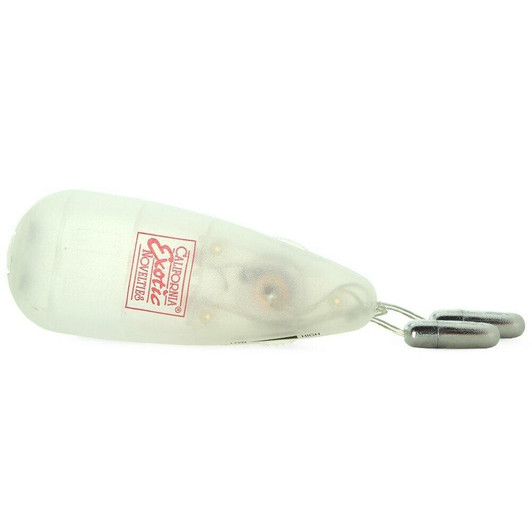 Pocket Exotics Dual Heated Whisper Bullet Vibe in Clear at Bed Time Toys