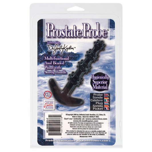 Dr. Joel Prostate Probe in Black at Bed Time Toys