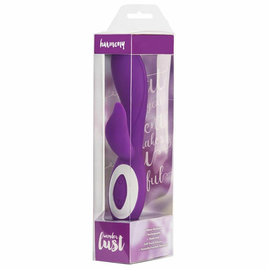 Wonderlust Harmony Vibrator in Purple at Bed Time Toys