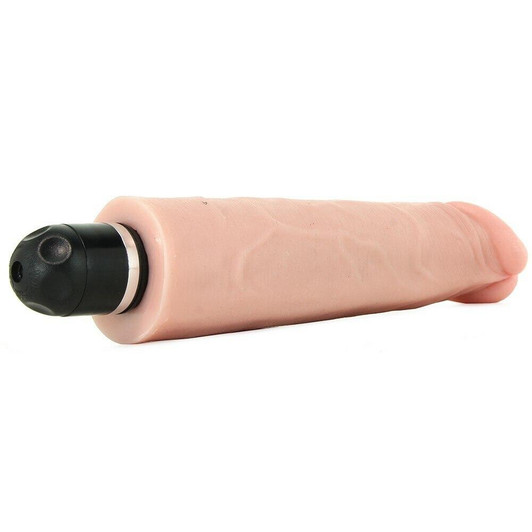 King Cock 7" Vibrating Stiffy in Vanilla at Bed Time Toys