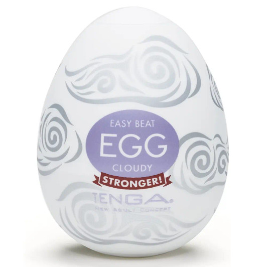 TENGA Egg Masturbator in Cloudy at Bed Time Toys