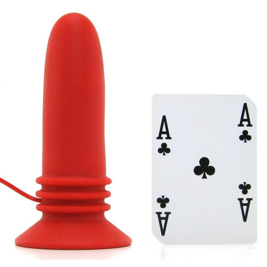 10 Function Adonis Vibrating Probe in Red at Bed Time Toys