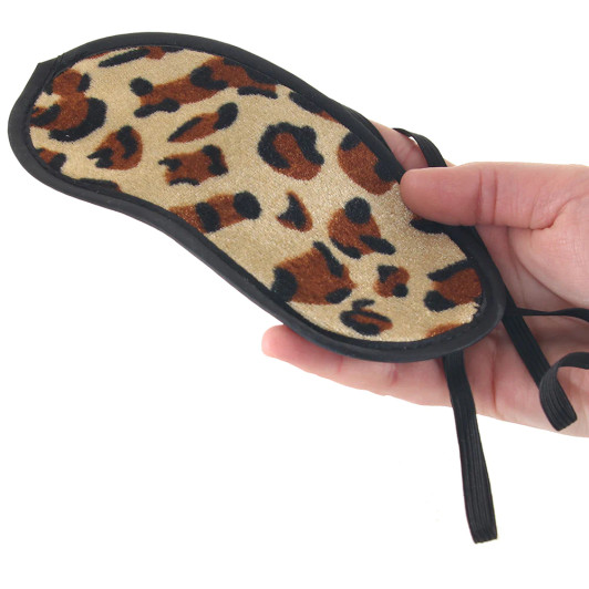 Lux Fetish Peek-A-Boo Leopard Love Mask at Bed Time Toys