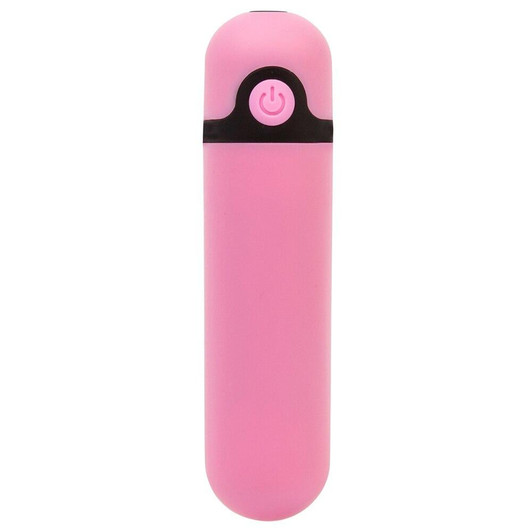 Simple & True 3.5" Rechargeable Bullet Vibrator in Pink at Bed Time Toys