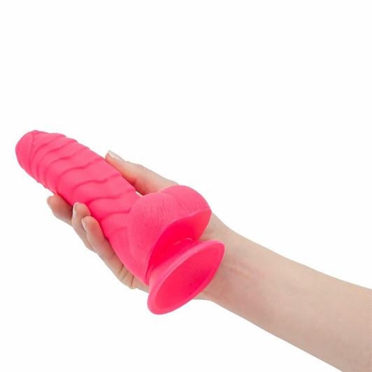 Tom 7" Dildo With Balls at Bed Time Toys