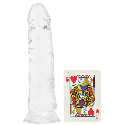 King Cock 8" Clear Cock at Bed Time Toys