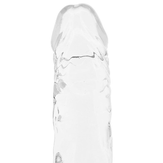 King Cock 4" Clear Cock with Balls at Bed Time Toys