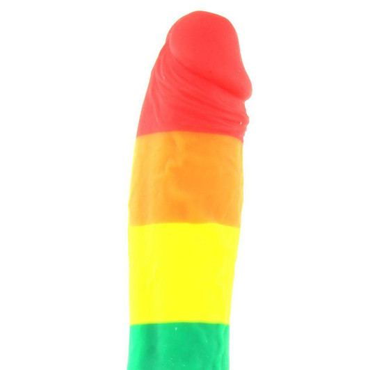 Colours Pride Edition 6" Silicone Dildo in Rainbow at Bed Time Toys