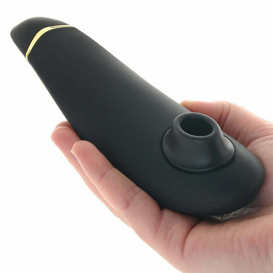 Womanizer Premium 2 Pleasure Air Stimulator in Black at Bed Time Toys