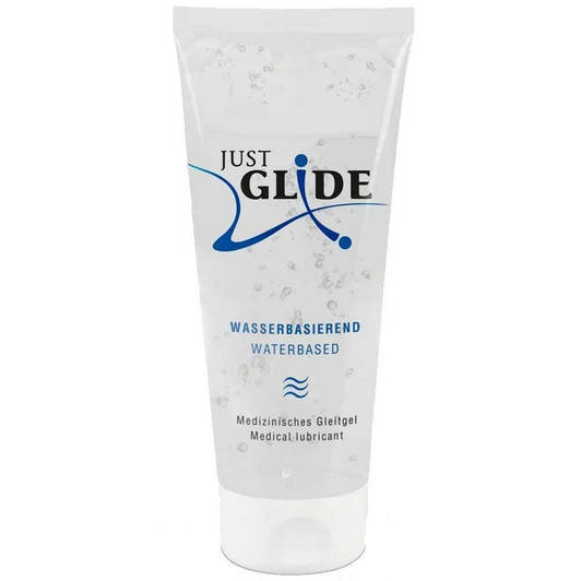 Just Glide Water Based Lubricant in 200mL at Bed Time Toys