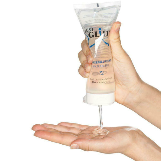 Just Glide Water Based Lubricant in 200mL at Bed Time Toys