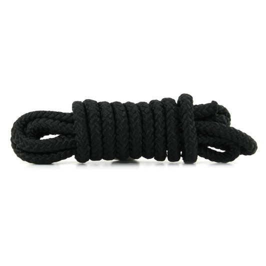 Fetish Fantasy Mini Silk Rope in Black at Bed Time Toys