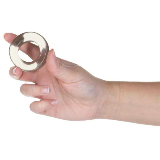 Got Big Dick Super Stretch Cock Ring in Black at Bed Time Toys