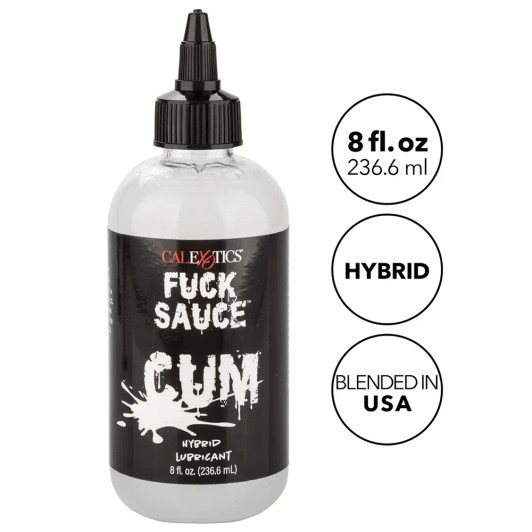 Fuck Sauce Cum Hybrid Lubricant in 8oz/236.6mL at Bed Time Toys