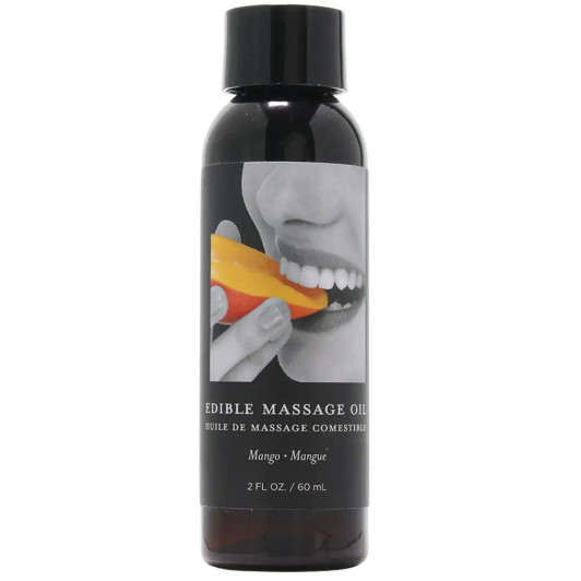 Edible Massage Oil 2oz/60mL in Mango at Bed Time Toys