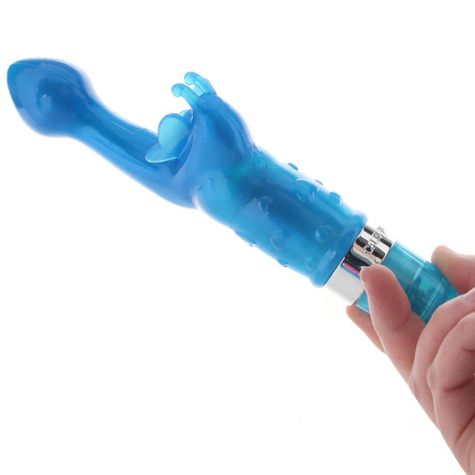 Platinum Edition Butterfly Kiss Vibrator in Blue at Bed Time Toys