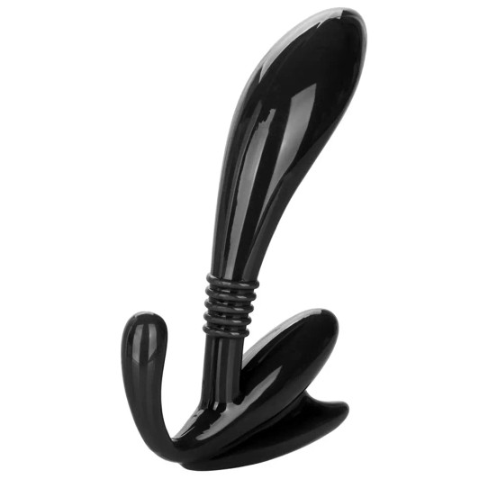 Apollo Curved Prostate Probe in Black at Bed Time Toys