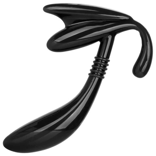 Apollo Curved Prostate Probe in Black at Bed Time Toys
