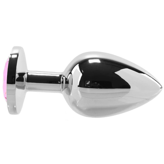 Pink Gem Anal Plug in Large at Bed Time Toys