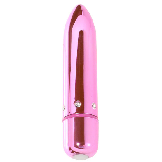 Crystal High Intensity Bullet Vibrator in Pink at Bed Time Toys