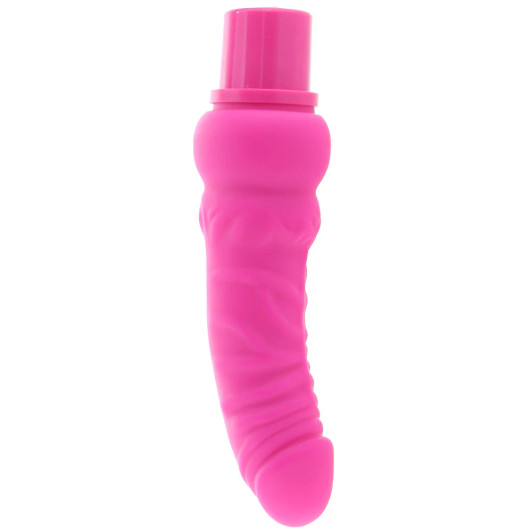 Power Stud Rechargeable Curvy Vibrator in Pink at Bed Time Toys