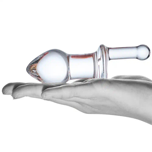 gläs 5 Inch Glass Juicer Dildo at Bed Time Toys