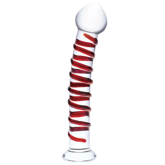 gläs 10 Inch Mr. Swirly Dildo at Bed Time Toys