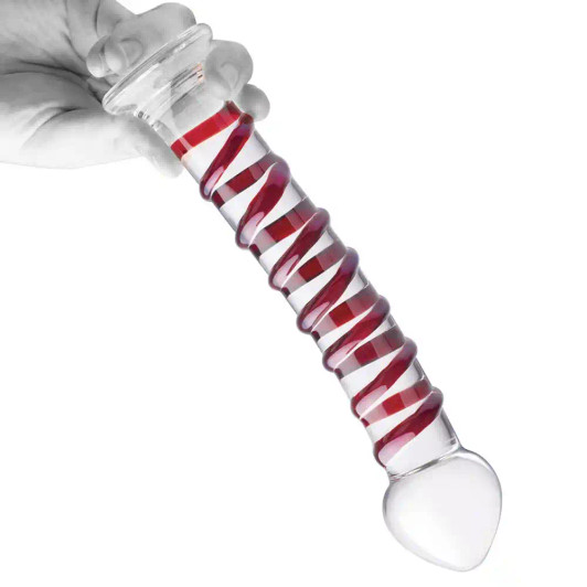 gläs 10 Inch Mr. Swirly Dildo at Bed Time Toys