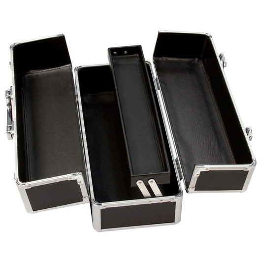 Large Lockable Vibrator Case in Black at Bed Time Toys
