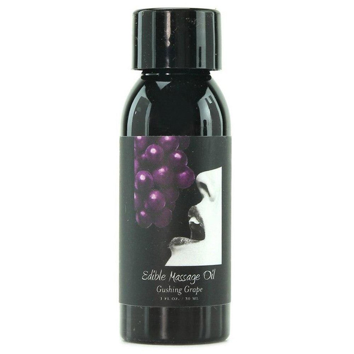 Edible Massage Oil 2oz/60mL in Gushing Grape at Bed Time Toys