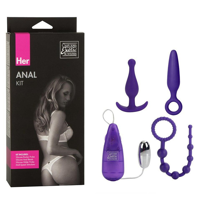 Her Anal Kit in Purple at Bed Time Toys
